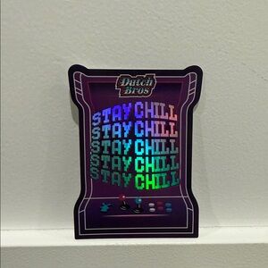 Dutch Bros Purple Holographic Arcade Sticker